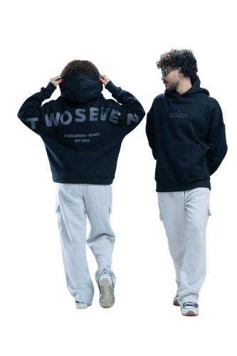 2SEVEN Oversize Hoodie - Black
