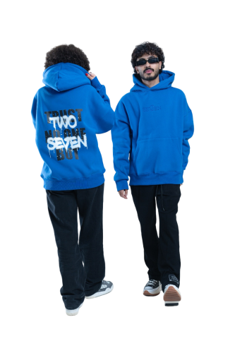 2SEVEN Oversize Hoodie - Blue