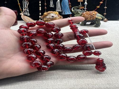 فاتوران احمر ياقوتي مطعم فضه ١٢ مل ٣٣ خرزه تمليكه