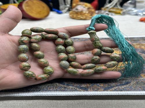 عقيق جبل احد ١٠ مل ٣٣ خرزه
