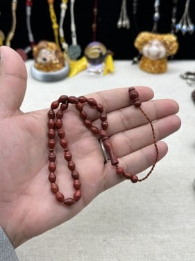 كوك احمر صغير 6 مل 33 خرزه