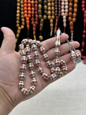 بودره عاج مطعم مرجان وملبس فضه بالكامل