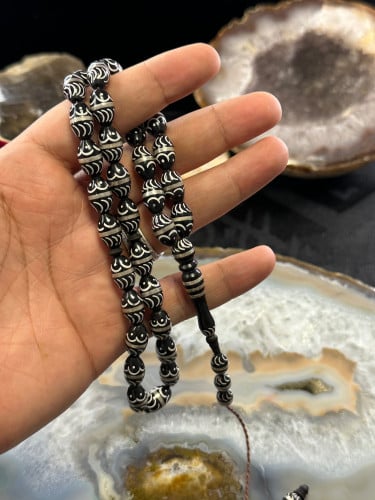 مسباح ابانوس مطعم فضه وعاج الفيل 8 مل