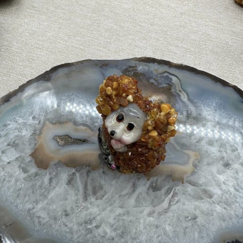 تحفه للمكتب من الكهرمان الطبيعي