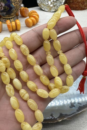 كهرمان كلنقرادي مبرقع 51 خرزه 9 مل وزن 21 جرام