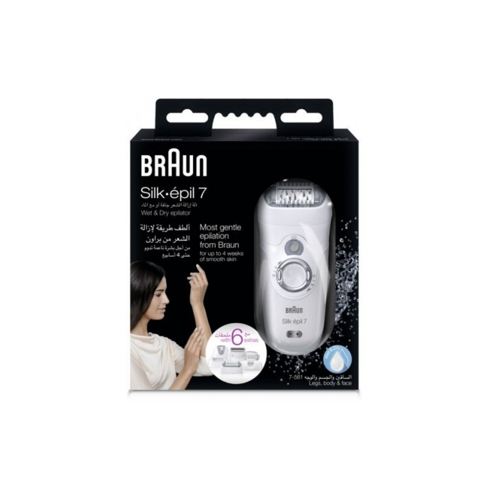 Braun Silk-épil 7 7-531 Wet & Dry Epilator With 3 Extras