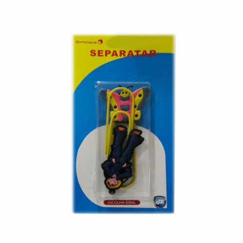 مشبك فواصل للورق 10 ×2.5 سم كرت 2 قطعة