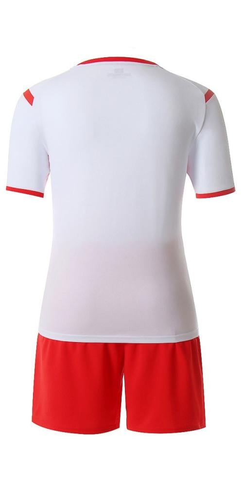 طقم كرة قدم رجالي أبيض وأحمر