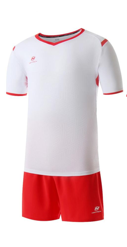 طقم كرة قدم رجالي أبيض وأحمر