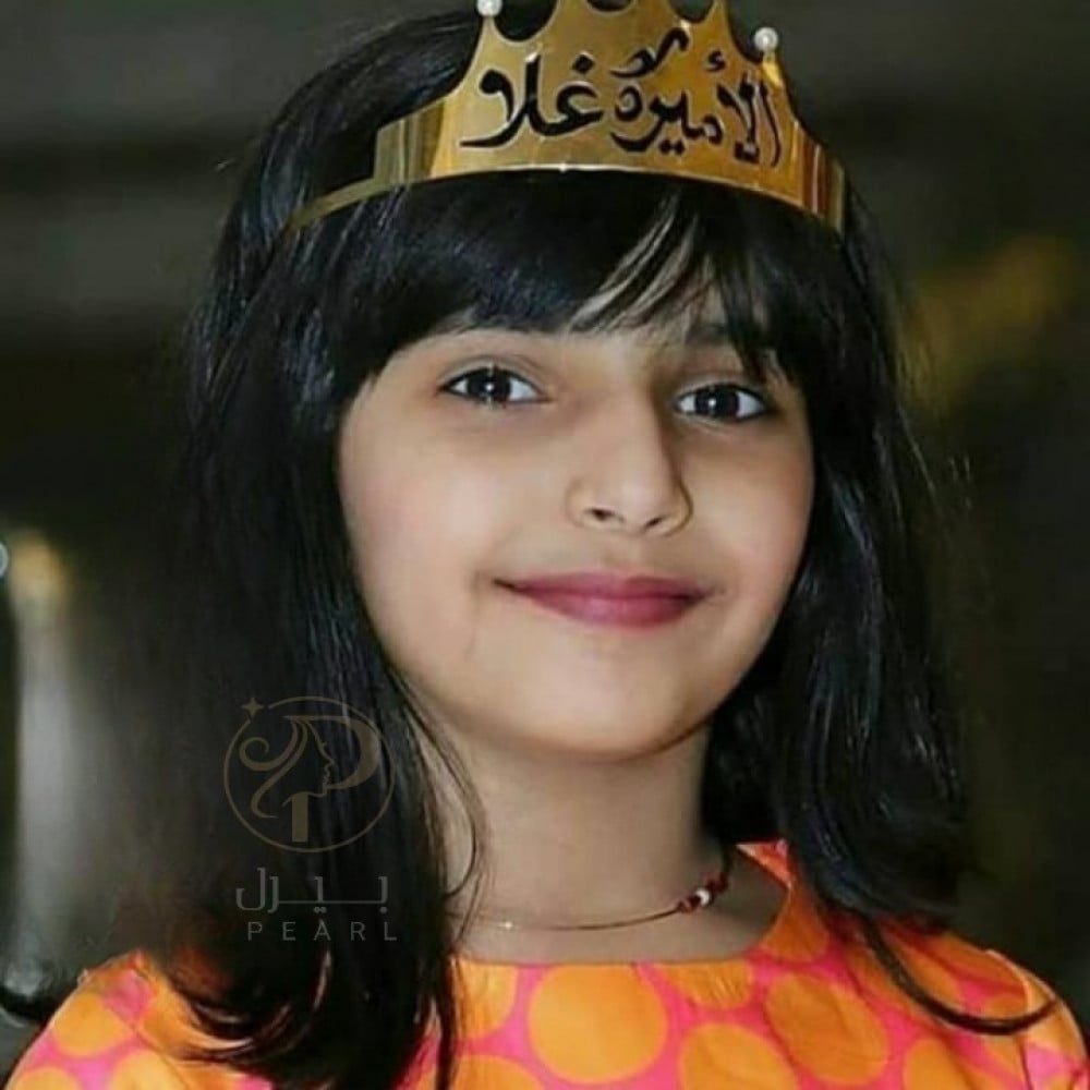 تاج بناتي بالاسم مع حبات اللؤلؤ