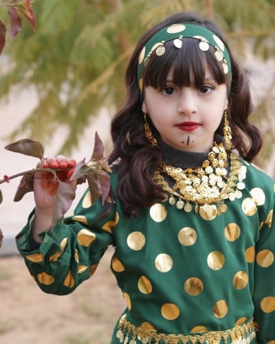 فستان يوم التأسيس بناتي انيق