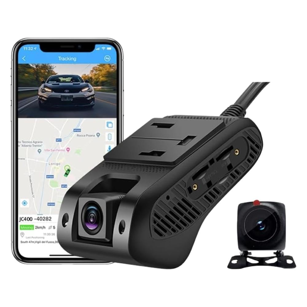 Front and rear dual-camera dash cam+SIM