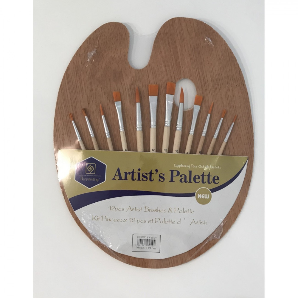 Brush set with palette