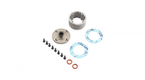 Diff Housing Set Aluminum (1): 5B, 5T, MINI WRC TLR252010