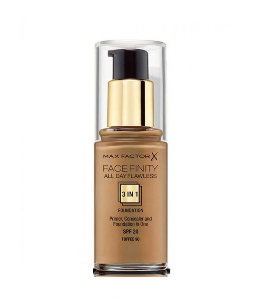 Foundation 3 - Max 90 All In Flawless ucv 1 Day Facefinity Toffee gallery Factor