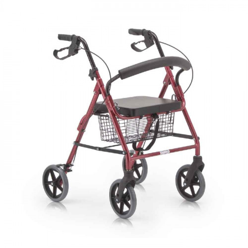 مشاية بأربعة أرجل وسلة للتسوق