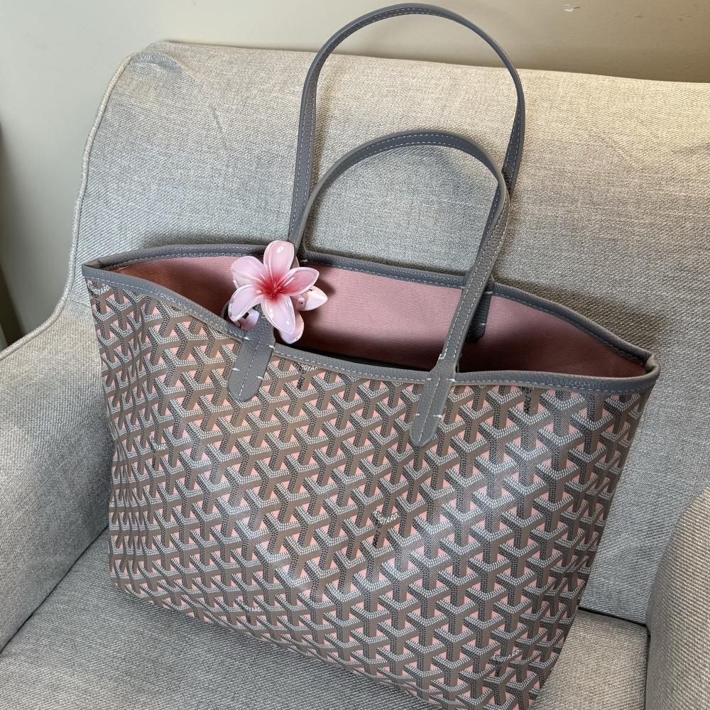 Grey pink bag sale