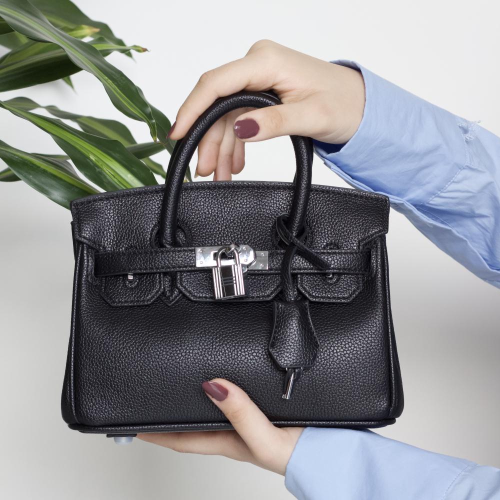 Mini Birkin Black Silver Lock