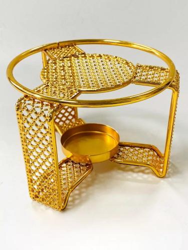 سخان معدن ذهبي للقهوة والشاي