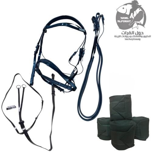 طقم استيتس لجام و صدرية PVC + باندج  وسط