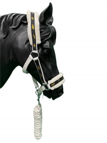 رشمة خيل مبطنة فرو مع مقود - حول الفرات