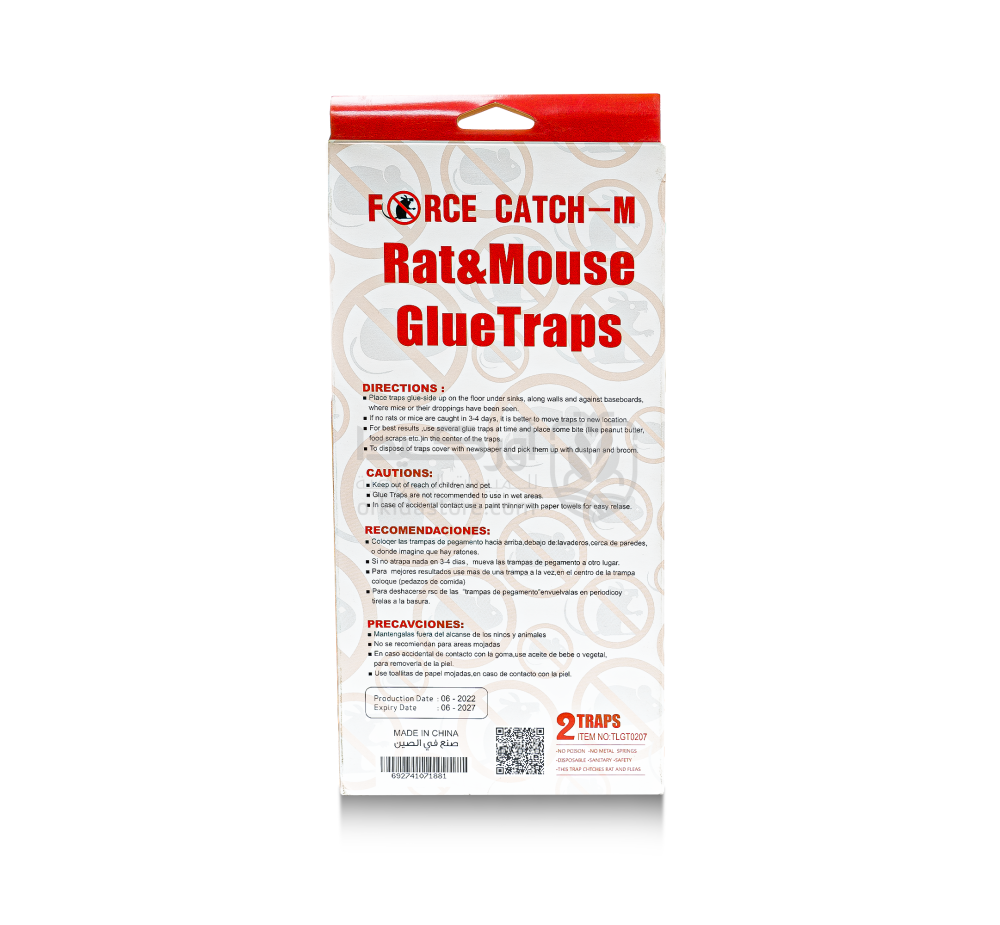 Force Catch Small Sticky Trap for Rats and Mice Control (2 Sticky Traps)