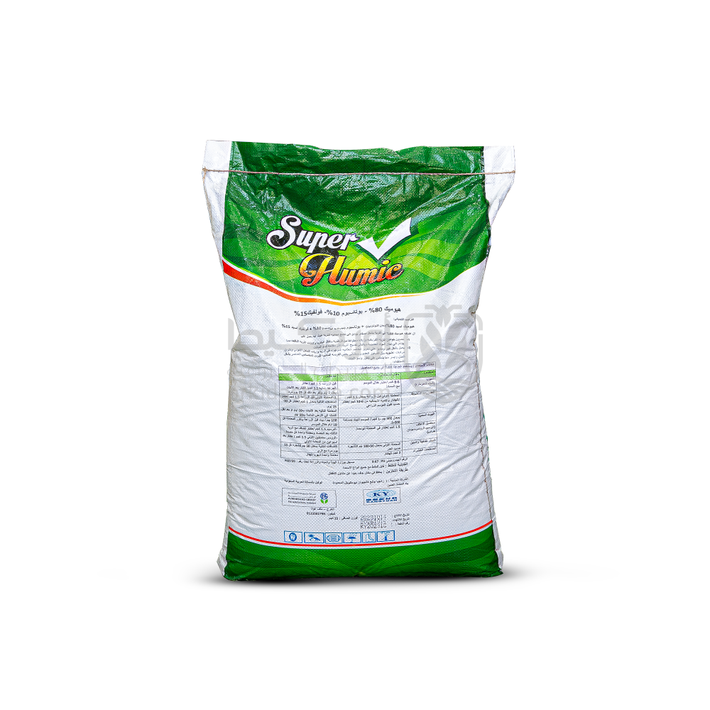 سوبر هيومك 25 كيلو  (يقضي على الملوحة في التربة)