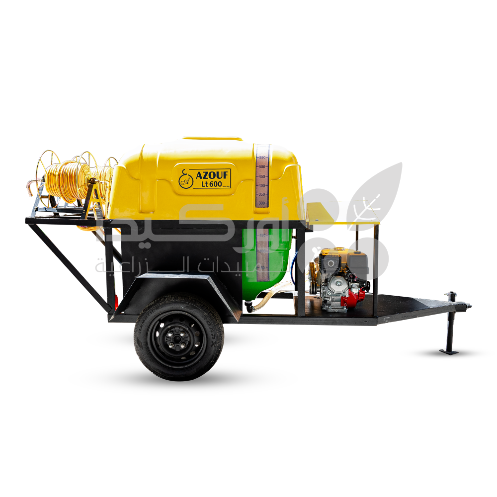 AZOUF spray pump, 600 liter tank, 100 meter range, 9 HP Honda engine, model GX270