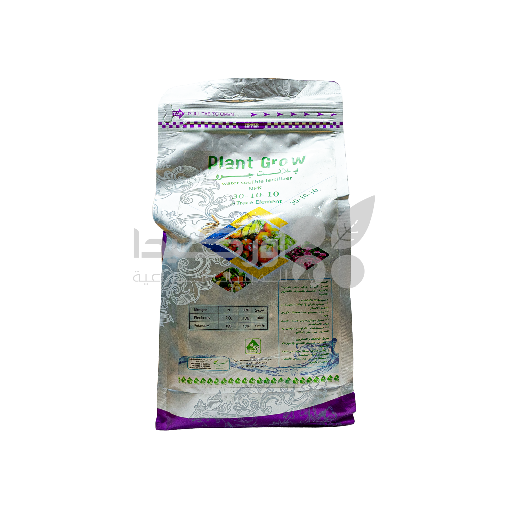 Plant Grow 30-10-10 High Nitrogen Foliar Fertilizer for Increased Vegetative Growth 1 kg