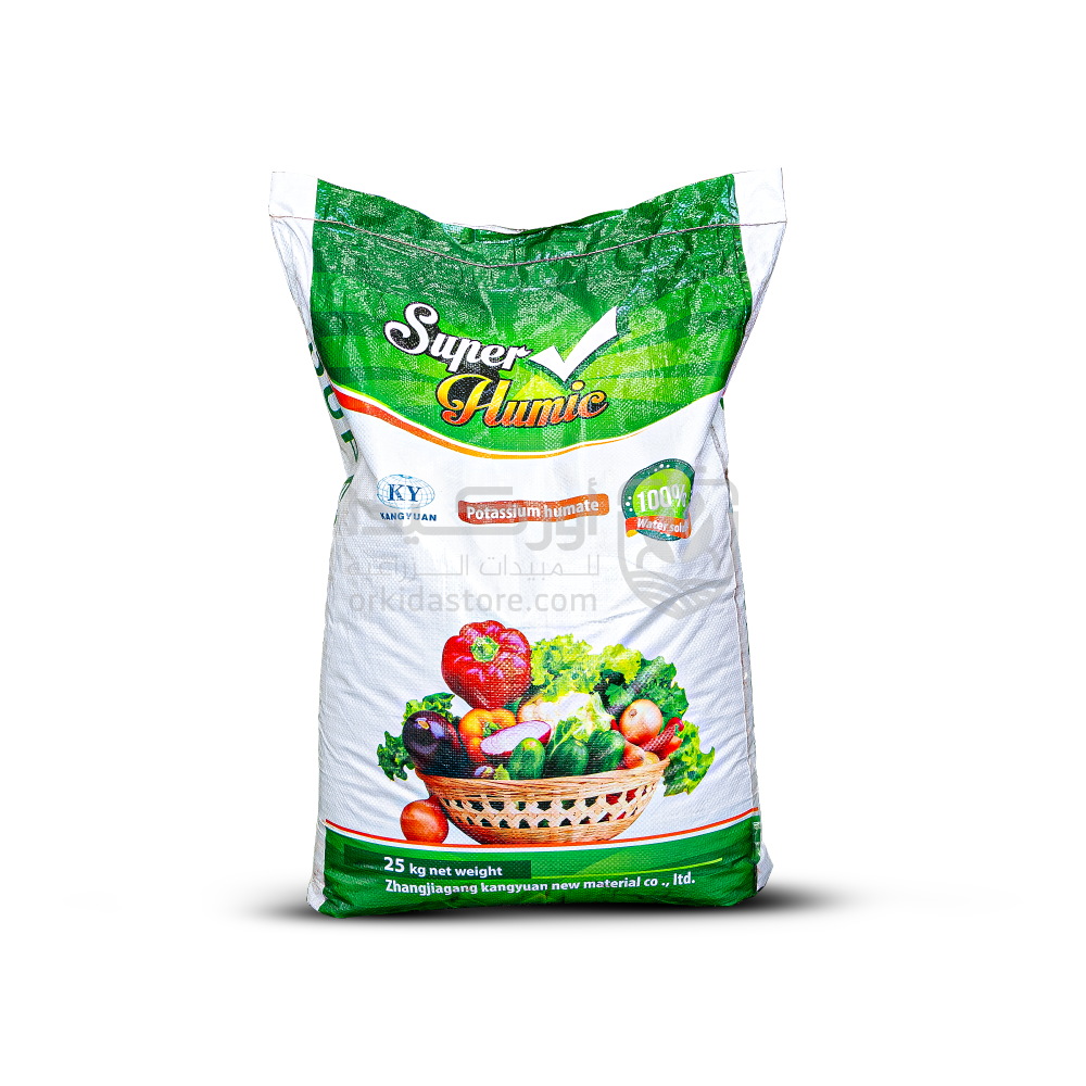سوبر هيومك 25 كيلو  (يقضي على الملوحة في التربة)