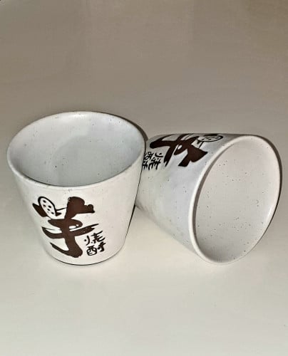 كوب لاتيه بملمس حجري