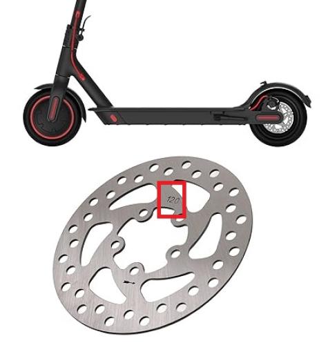 Electric Scooter Brake Disc 120mm, Low Noise Good...