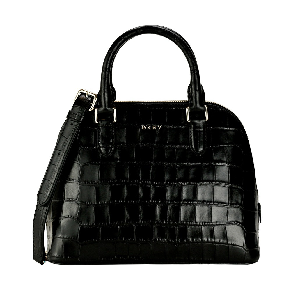 Dkny croc embossed leather steffy mini dome discount satchel