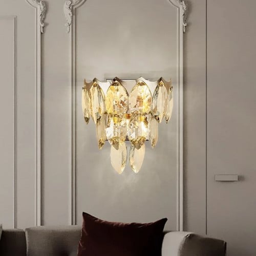 انارة جدارية كريستال تصميم حديث