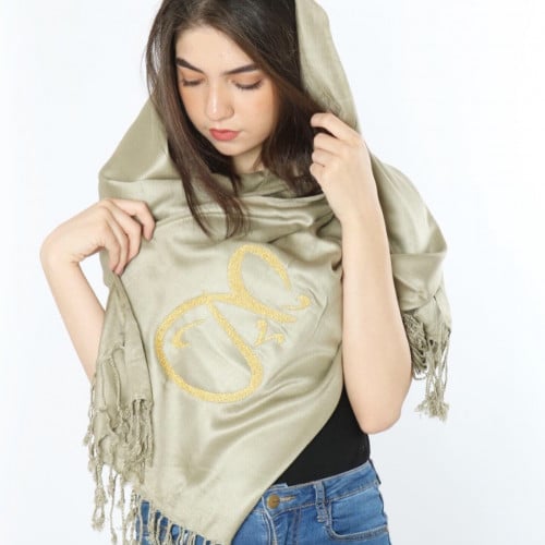 سكارڤ قطني مطرز حسب طلبك