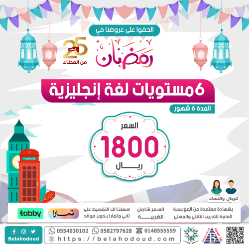 6 مستويات لغة إنجليزية