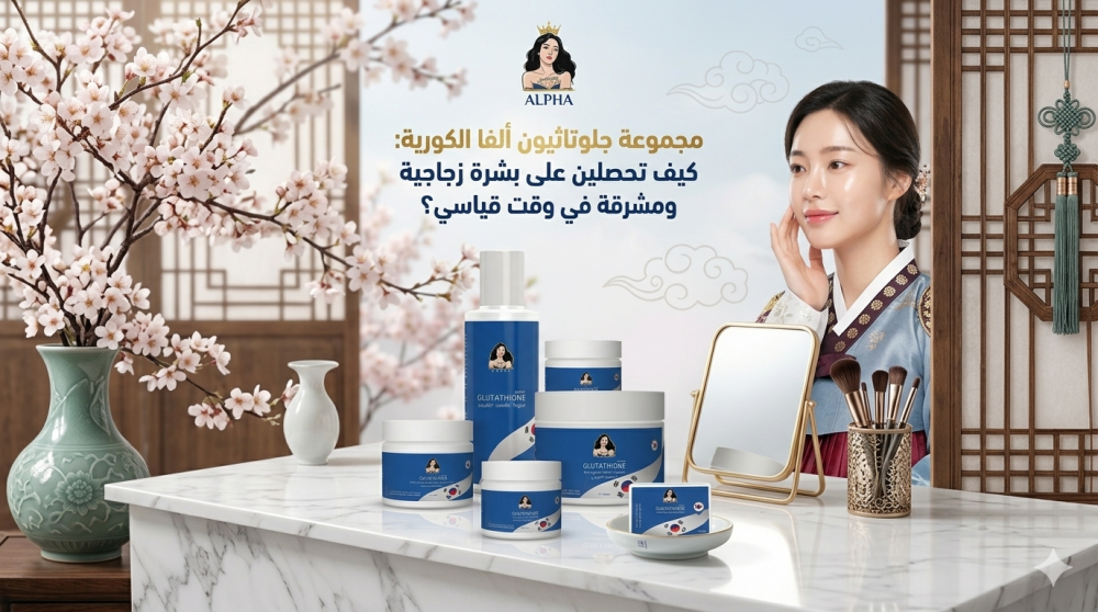 مجموعة جلوتاثيون ألفا الكورية: كيف تحصلين على بشرة زجاجية ومشرقة في وقت قياسي؟