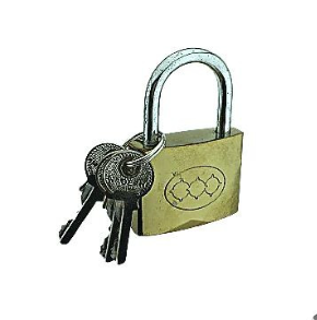 قفل أصفر صيني من شركة TRI بعدة مقاسات