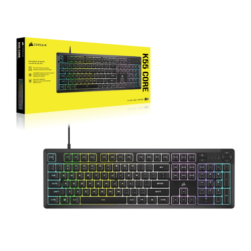 كيبورد ألعاب كورسير Corsair K55 RGB Core.