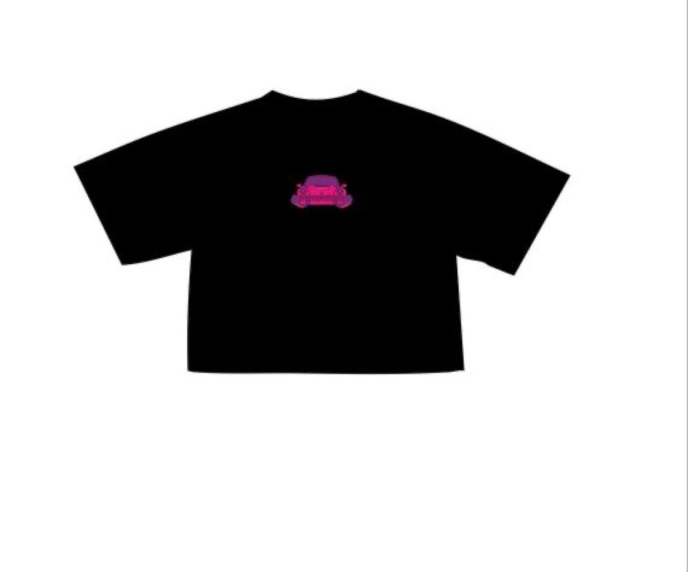 PORCHE-BLACK crop top