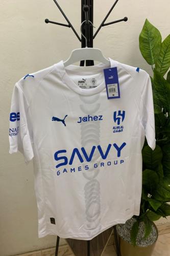 قميص نادي الهلال الابيض مقاس رجالي شبابي ولادي