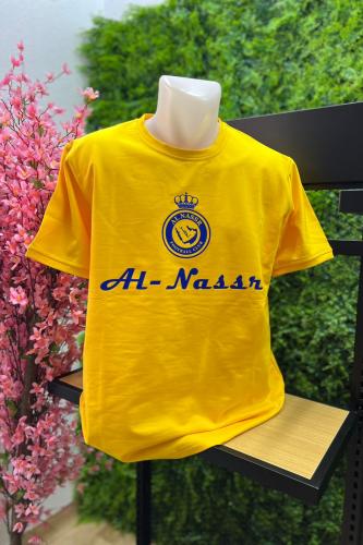 تيشيرت نادي النصر الجديد 2025 مقاس رجالي ولادي