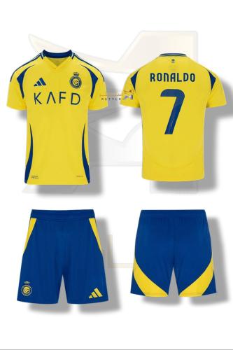 طقم نادي النصر رونالدو الاساسي الجديد 2024_2025