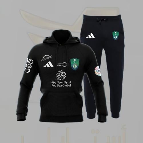 طقم الأهلي بلوفر مع سروال طويل ملابس نادي الاهلي