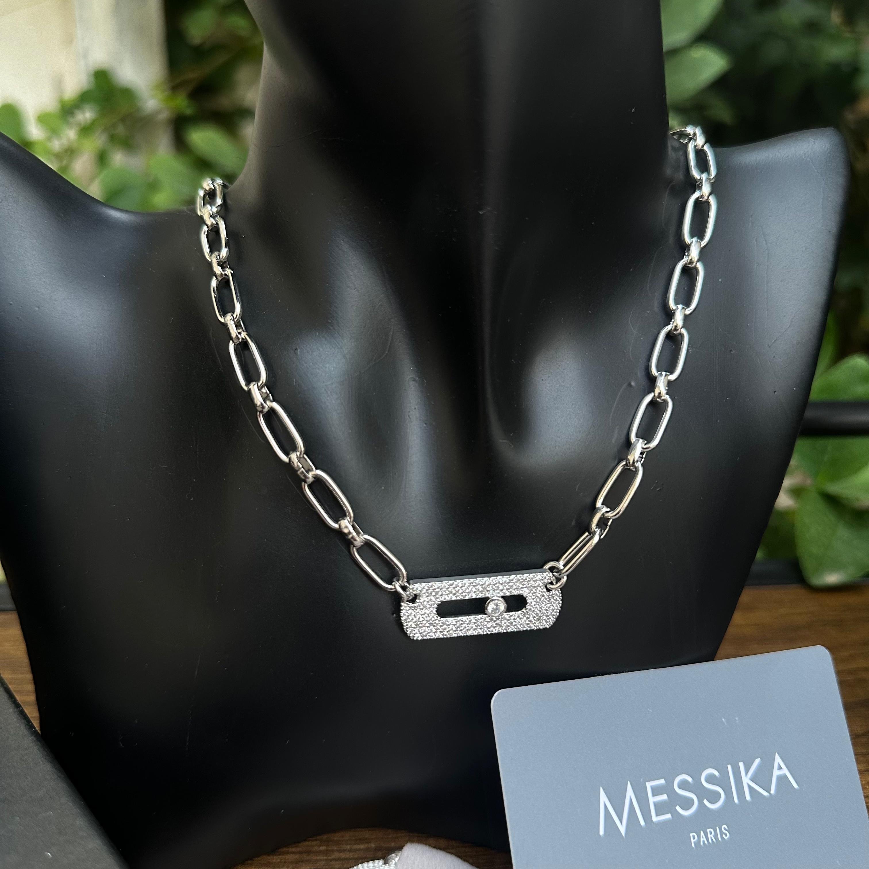 طقم ميسيكا موف لينك فضي Messika Move Link Set طقم ميسيكا موف لينك فضي Messika Move Link Set