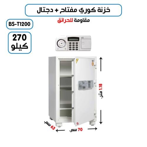 خزنة تجوري كوري وزن (270كغ ) مفتاح + رمز