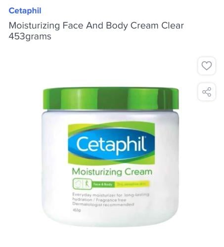 Cetaphil moisturizing cream 453 gm