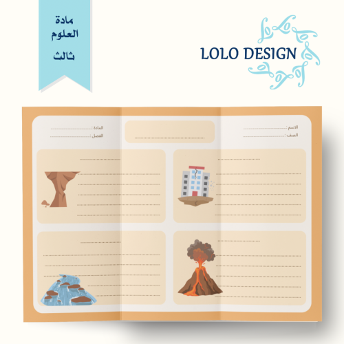 مطوية الارض تتغير - علوم - ثالث ابتدائي - فارغة
