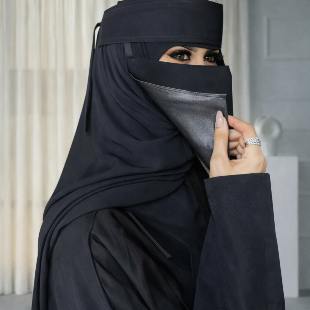 نقاب لينن مبطن حرير – راحة وأناقة يومية