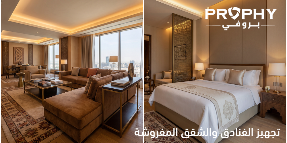 تجهيز الفنادق والشقق المفروشة